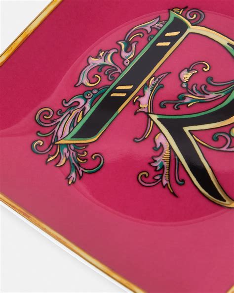 versace home alphabet plate|Versace Alphabet Plate .